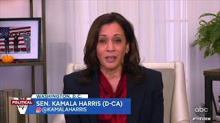 Sen Kamala Harris Doubles Down On Promise To Not Ban Fracking quotWere aligned on thisquot  The View [upl. by Candra353]