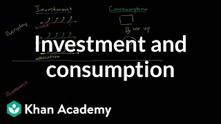 Investment and consumption  GDP Measuring national income  Macroeconomics  Khan Academy [upl. by Ekard]