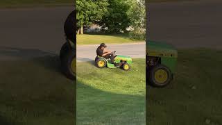 Drift John Deere Mower mower tractor automobile deere johndeere car [upl. by Chase]