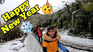 Snow Fall In Darjeeling This New Year 2022  Happy New Year [upl. by Drucill]