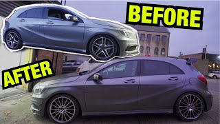 REBUILDING A SALVAGE MERCEDES A45 IN 8 MINS [upl. by Idelle]