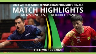 Ma Long vs Gaston Alto  MS R128  2023 ITTF World Table Tennis Championships Finals [upl. by Hertzog]