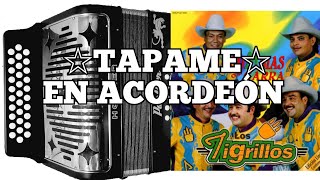 Tutorial Tapame De Los Tigrillos Acodeon de SOL tono de FA [upl. by Zed]