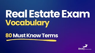 Real Estate Vocabulary EXAM CHALLENGE [upl. by Doralia928]