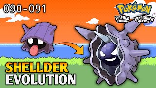 How To Evolve Shellder Into Cloyster In Pokemon Fire Red amp Leaf Green  Kanto Pokedex [upl. by Lowney]