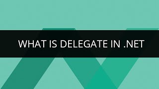 What is Delegate in NET  Net Delegate Tutorial  Edureka [upl. by Peter]