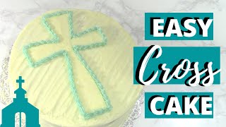 Easy CROSS CAKE [upl. by Yeldoow]