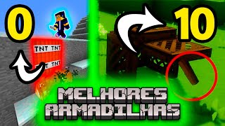 TOP MELHORES ARMADILHAS do MINECRAFT [upl. by Orelia271]