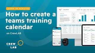 Creating your Training Calendar  CrewLAB Coach Portal [upl. by Greyso]