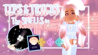 TIPS and TRICKS to COMPLETE the SEASHELL QUEST Reddie Roblox Royale High UPDATES and QUESTS [upl. by Kohcztiy108]