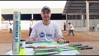 Manutenção Simples na Corda da Raquete de Badminton 🏸 CEPI  Maria Ribeiro Carneiro  Rio VerdeGO [upl. by Alard]