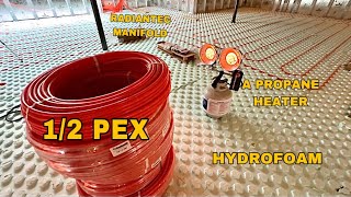 Finishing Installing HYDROFOAM 3quot Foam How I Install a Radiant Heat Pex System by Radiantec [upl. by Avuha]