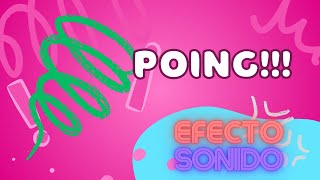 Efecto de Sonido Poing 🎵  Sonido Divertido y Versátil [upl. by Euqinaj]