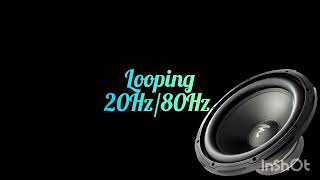 Onda senoidal looping 20Hz a 80Hz Subwoofer JBL Klipsch SVS Jamo Boston Paradigm Yamaha Sony Onkyo [upl. by Uoliram]