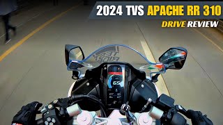 Tvs Apache RR 310 new model 2024 Drive Review  Better than KTM RC390 [upl. by Ardehs685]