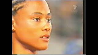 Marion Jones  Womens 100m Sydney Olympics 2000 [upl. by Cirdek]