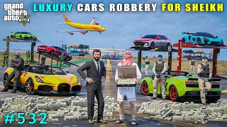 Michael Committed Powerful Cars Robbery For Dubai Sheikh  Gta V Gameplay [upl. by Shafer]