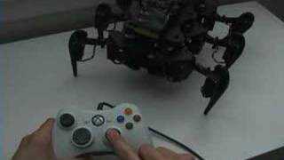 XBOX controlled Hexapod  25 Servo Controller Demo [upl. by Disraeli]