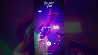 Ruger  Snapchat Lyrics lyricstrybe afrobeats [upl. by Innoc417]