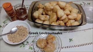 Easy loukoumades recipe  Greek donuts with honey and Walnuts [upl. by Ramiah]