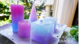 🕯【キャンドル】グラデーションキャンドルの作り方DIYGradient candlehandmade [upl. by Star]