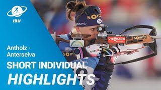 World Cup 2324 AntholzAnterselva Women Short Individual Highlights [upl. by Alfie]