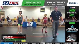 Mat 1 90 Jaden Sanchez Team Washington Vs Caden Horwath Michigan Blue [upl. by Attenyt]