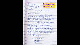 How To Write ✍️ Resignation Letter  Sample Of Resignation Letter  Format Of Resignation Letter [upl. by Asset]