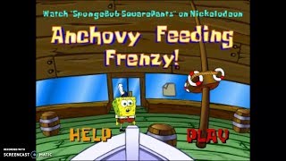 SpongeBob SquarePants Anchovy Feeding Frenzy NickCom [upl. by Euqinaj]