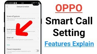 OPPO Smart Call Setting Features Explain [upl. by Ahselrak]