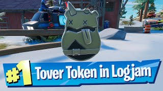 Find Tover Tokens in LogJam Lumberyard Location  Fortnite [upl. by Bullock]