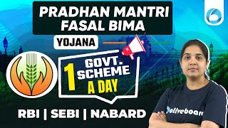 Pradhan Mantri Fasal Bima Yojana   Government Scheme a Day  Schemes Explained By Pooja Maam [upl. by Eihs]