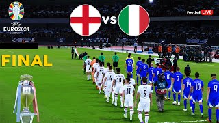 England Vs Italy  Final UEFA Euro 2024  Full Match All Goals  eFootball PES Realistic Gameplay [upl. by Ethbin]