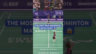 ABSOLUTELY INSANE badminton match point 🤯 🏸 [upl. by Sharpe644]