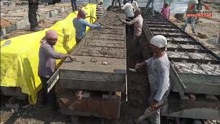 2 PRECAST ARCH BRIDGE PRE CASTING YARD PRECASTING [upl. by Saideman]