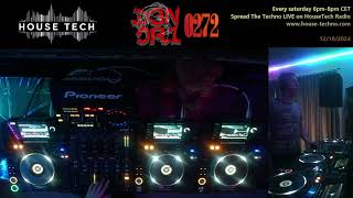 D3N0R1  Spread The Techno 0272 HouseTech Radio Live [upl. by Eulalee]