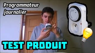 TEST PRODUIT 1  PROGRAMMATEUR JOURNALIER [upl. by Nedrud]