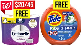 Walgreens 20 BOOSTER STACKING FREE TIDE COTTONELLE OCT 7 ONLY [upl. by Josephson]