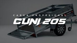 REVIEW Remolque de carga profesional CUNI 205 [upl. by Ardisj]