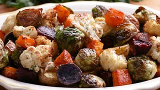 How To Roast Vegetables • Tasty [upl. by Ydasahc379]