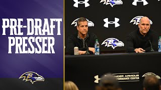 Full Ravens PreDraft Press Conference  Baltimore Ravens [upl. by Einnal]