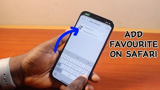 How to Add Favourites on Safari [upl. by Ennagem]