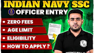 Indian Navy SSC Officer Recruitment 2024  Complete Details  Eligibility Age Limit How to apply [upl. by Eirbua124]