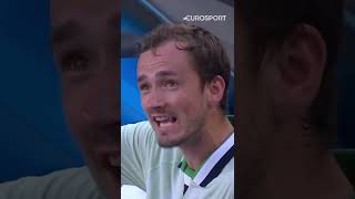 Daniil Medvedev complains about EVERYTHING against Cressy 🙃  Eurosport Tennis  shorts [upl. by Enilecram]