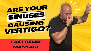 Instant Relief Sinus Massage for Vertigo and Dizziness  Dr Matthew Posa Chiropractor in Milton [upl. by Avehs]