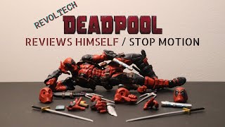 Revoltech Amazing Yamaguchi Deadpool Reviews Himself  Stop Motion [upl. by Sew]