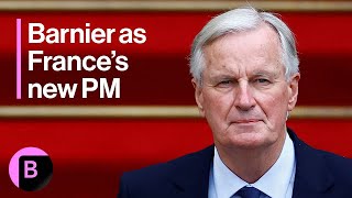 Barnier Chosen by Macron as Frances New Prime Minister [upl. by Annim945]