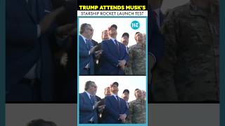 Donald Trump and Elon Musk Watch Starship Launch In Texas [upl. by Anatak883]