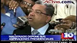 RENUNCIA EDUARDO MALDONADO A SU PRECANDIDATURA PRESIDENCIAL [upl. by Steinke370]