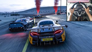 700hp McLaren 620R  Forza Horizon 5  Thrustmaster T248 Gameplay [upl. by Yrebmik92]